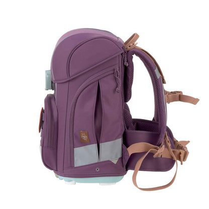 Lässig Schulranzen Set 7-teilig, Boxy Unique Purple