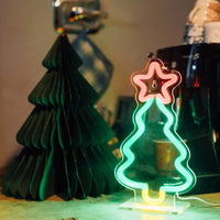 Legami USB-Lampe Tannenbaum Neon Effekt 16 x 1,5 x 28,5 cm - Ansicht 4