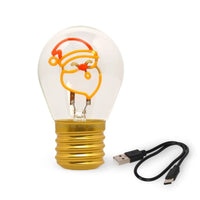 Legami kabellose Tischlampe Weihnachtsmann Glühbirnenform 6,8 x 10,3 cm - Detailansicht