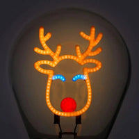 Legami Weihnachten Deko Tischlampe in Glühbirnenformen Rentier