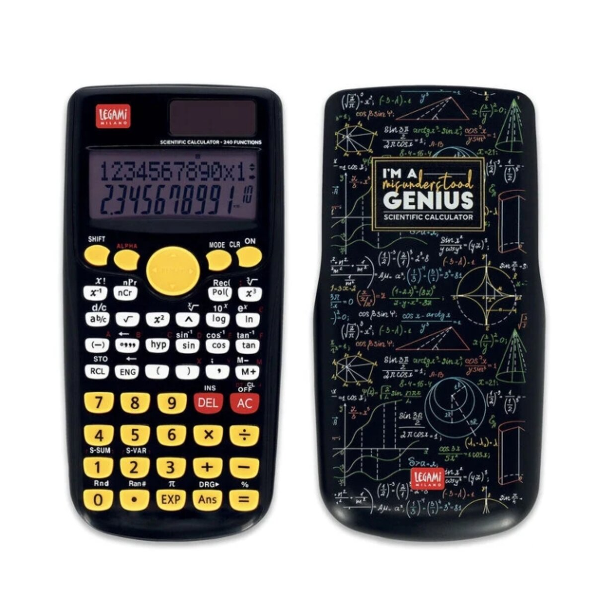 Legami Wissenschaftlicher Taschenrechner Count on me Genius zweizeilig