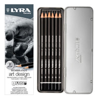 Lyra Graphitstifte REMBRANDT 6 Stärken 6er Metalletui - Produktansicht bei Farbe und mehr