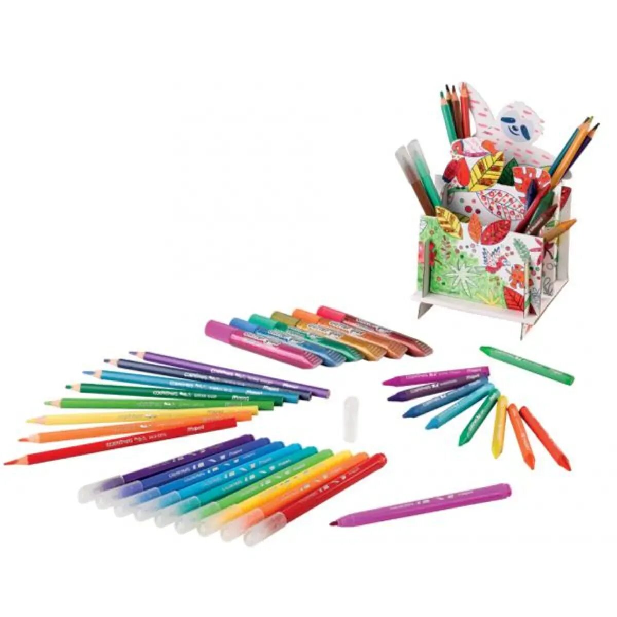 Maped Creativ Mal-und Bastelset mit Stifte-Köcher zum selbst gestalten, 50 Teile