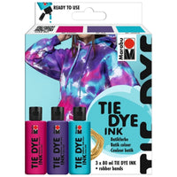 Marabuwerke Marabu Batikfarben-Set TIE DYE, 3 x 80 ml, Trendfarben - Produktansicht bei Farbe und mehr