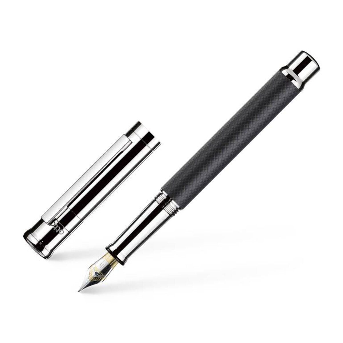 Faber-Castell Otto Hutt design04 Füller schwarz karo F