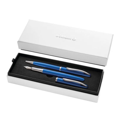 Pelikan Füller & Kugelschreiber Jazz® Noble Elegance im Set, Saphire Blau