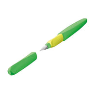 Pelikan Twist® Füller Feder M, Neon Grün, universell für Rechts- und Linkshänder - Produktansicht bei Farbe und mehr
