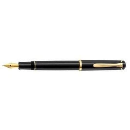 Pelikan Füllhalter P 200 mit vergoldete Feder, schwarz, M