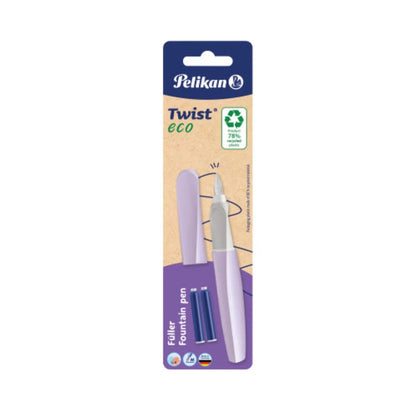 Pelikan Twist® eco Füller für Rechts- und Linkshänder, Feder M, 1 Stück, 4-fach sortiert