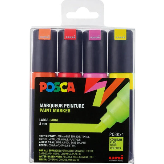 Posca Marker UNI POSCA PC-8K 4er Set Neon