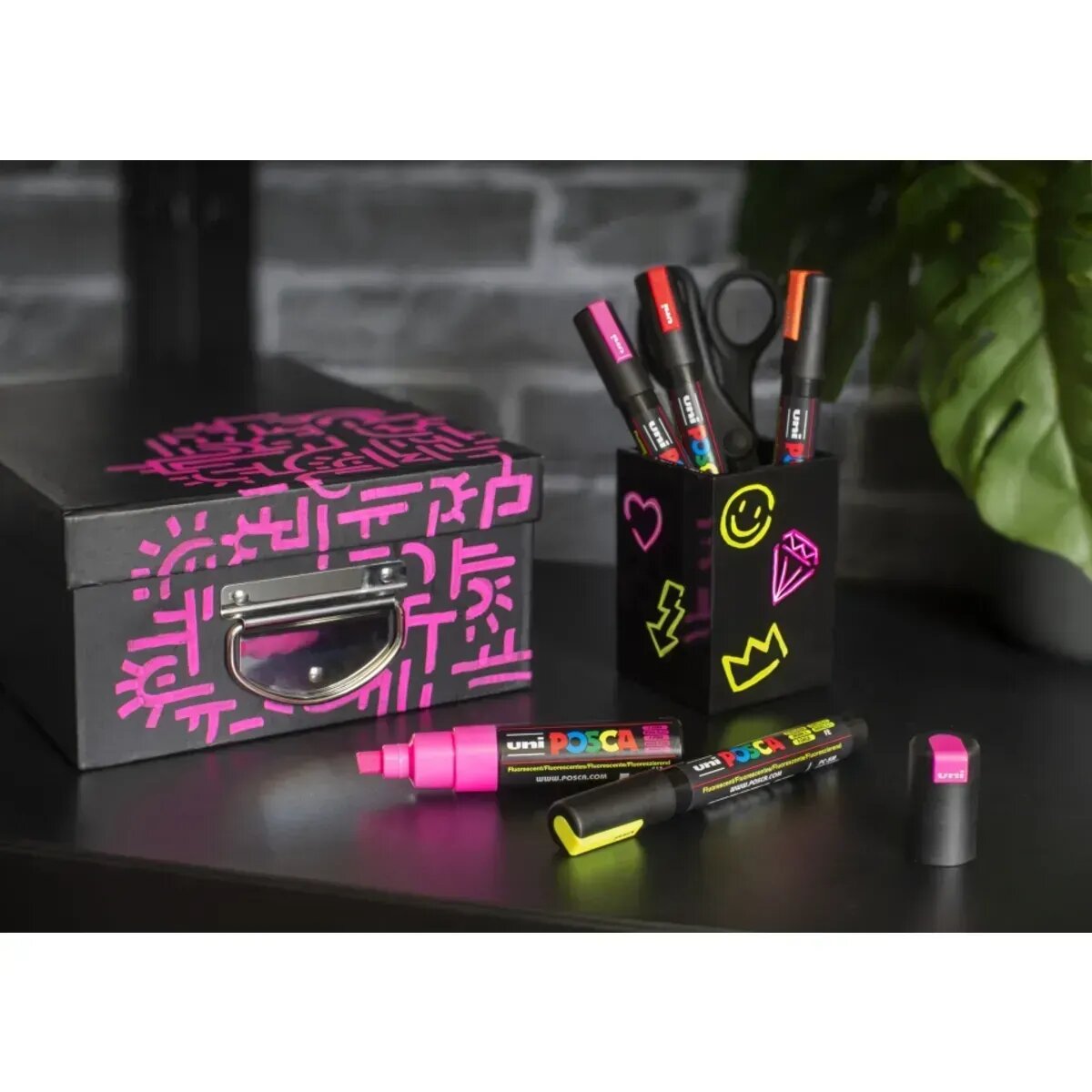 Posca Marker UNI POSCA PC-8K 4er Set Neon