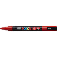 Faber Castell Posca Marker UNI POSCA PC-3M rot - Detailansicht
