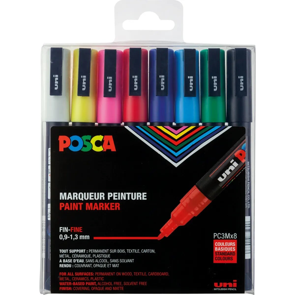 Posca Marker UNI POSCA PC-3M 8er Set