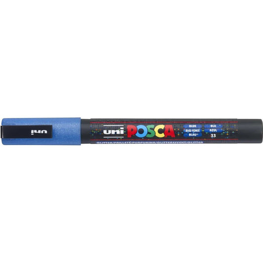 Posca Marker UNI POSCA PC-3M Glitter blau