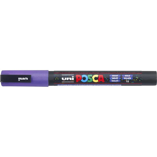 Posca Marker UNI POSCA PC-3M Glitter violett