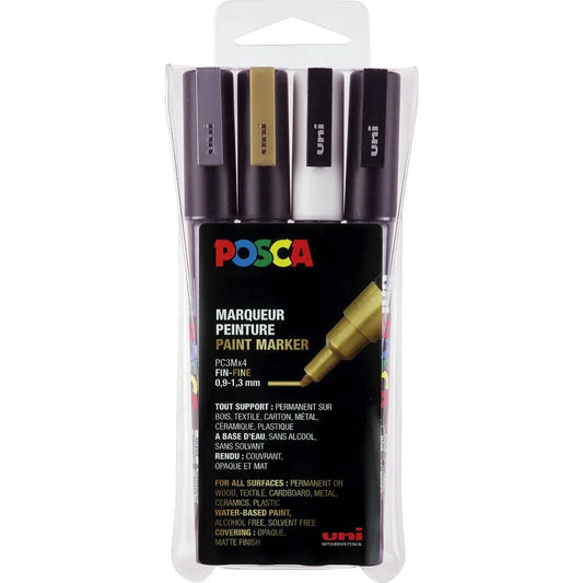 Posca Marker UNI POSCA PC-3M 4er Set