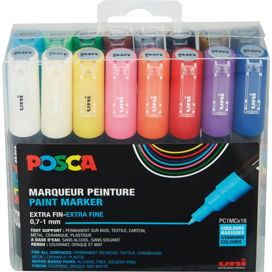 Posca Marker UNI POSCA PC-1MC 16er Set