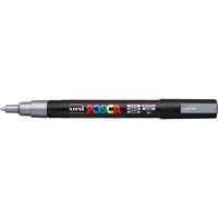 Faber Castell Posca Marker UNI POSCA PC-3M silber - Detailansicht