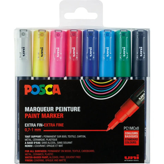 Posca Marker UNI POSCA PC-1MC 8er Set