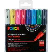 Faber Castell Posca Marker UNI POSCA PC-1MC 8er Set - Produktansicht bei Farbe und mehr