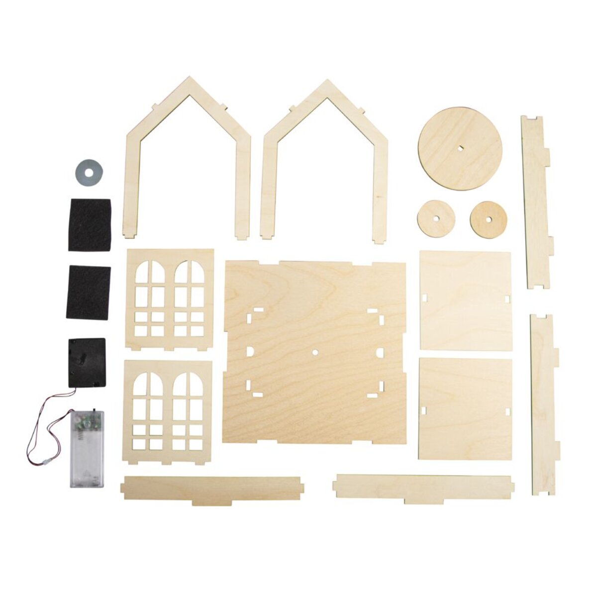 Rayher Holz 3D-Bausatz Haus Krippe Weihnachten