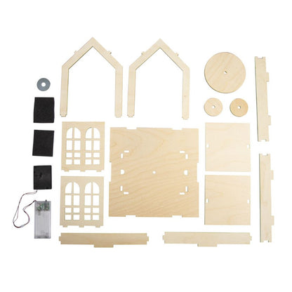 Rayher Holz 3D-Bausatz Haus Krippe Weihnachten