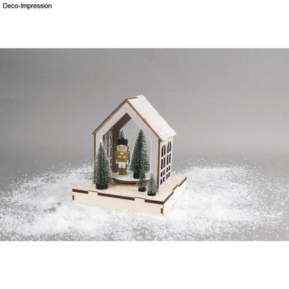 Rayher Holz 3D-Bausatz Haus Krippe Weihnachten