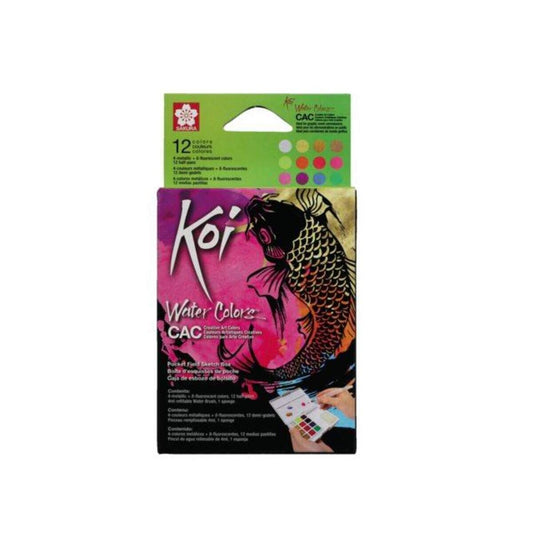 Royal Talens Sakura Aquarellfarben Koy 12er Pearlfarben