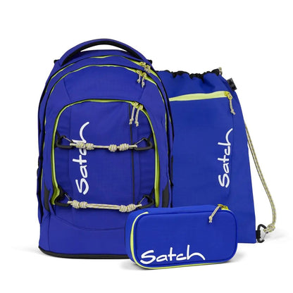 Satch Blue Climber PACK Schulrucksack Set