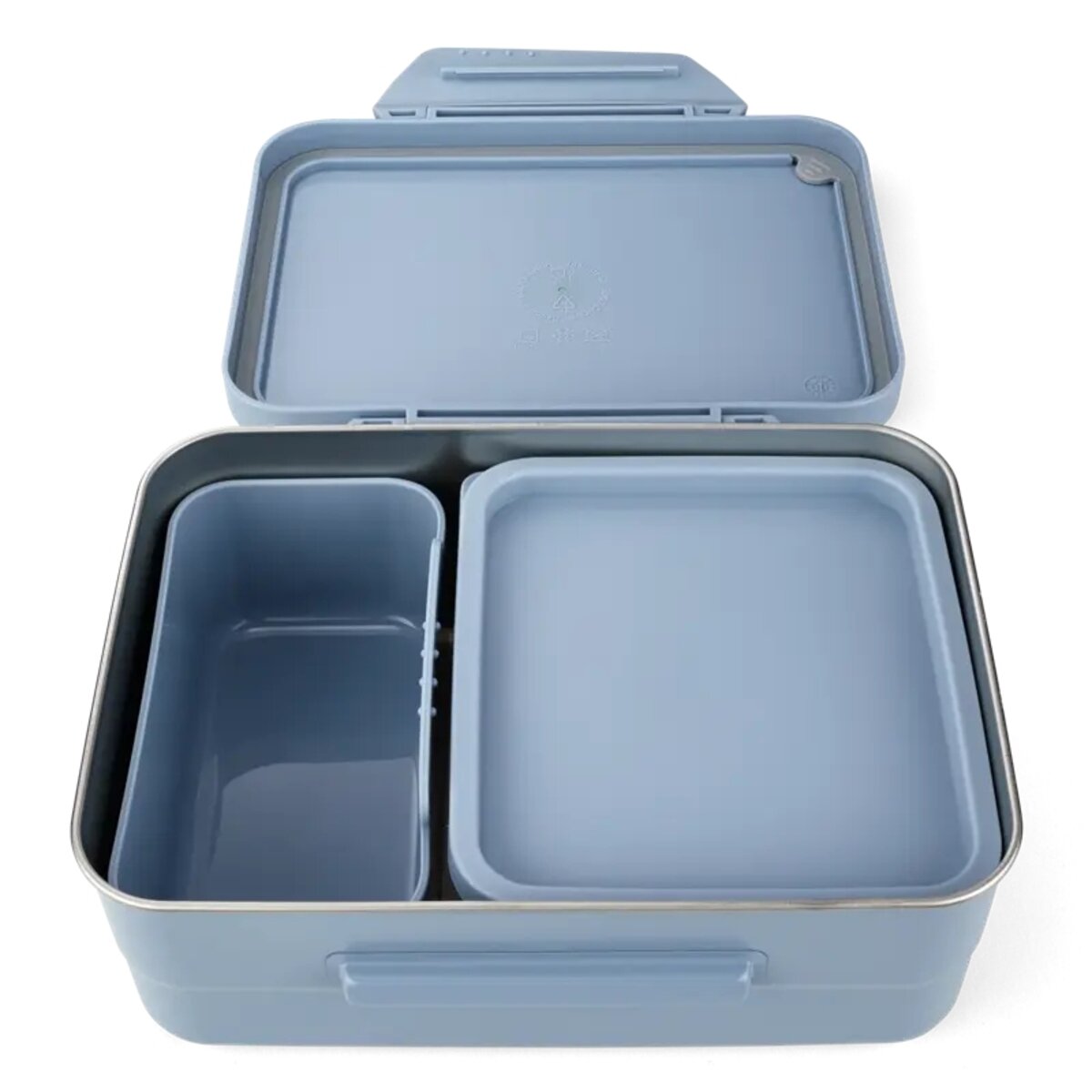 Satch Edelstahl Brotdosen Set Nordic Light Blue 14 x 17 x 6,5 cm rostfrei
