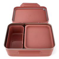 Satch Edelstahl Brotdosen Set Nordic Coral Orange Rosa 14 x 17 x 6,5 cm rostfrei – Brotdose bei Colour & More (Ansicht 2)