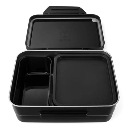 Satch Edelstahl Brotdosen Set Schwarz 14 x 17 x 6,5 cm grün rostfrei