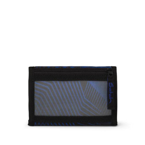 Satch Geldbeutel Seismic Blue schwarz blau 13 x 9 x 2 cm