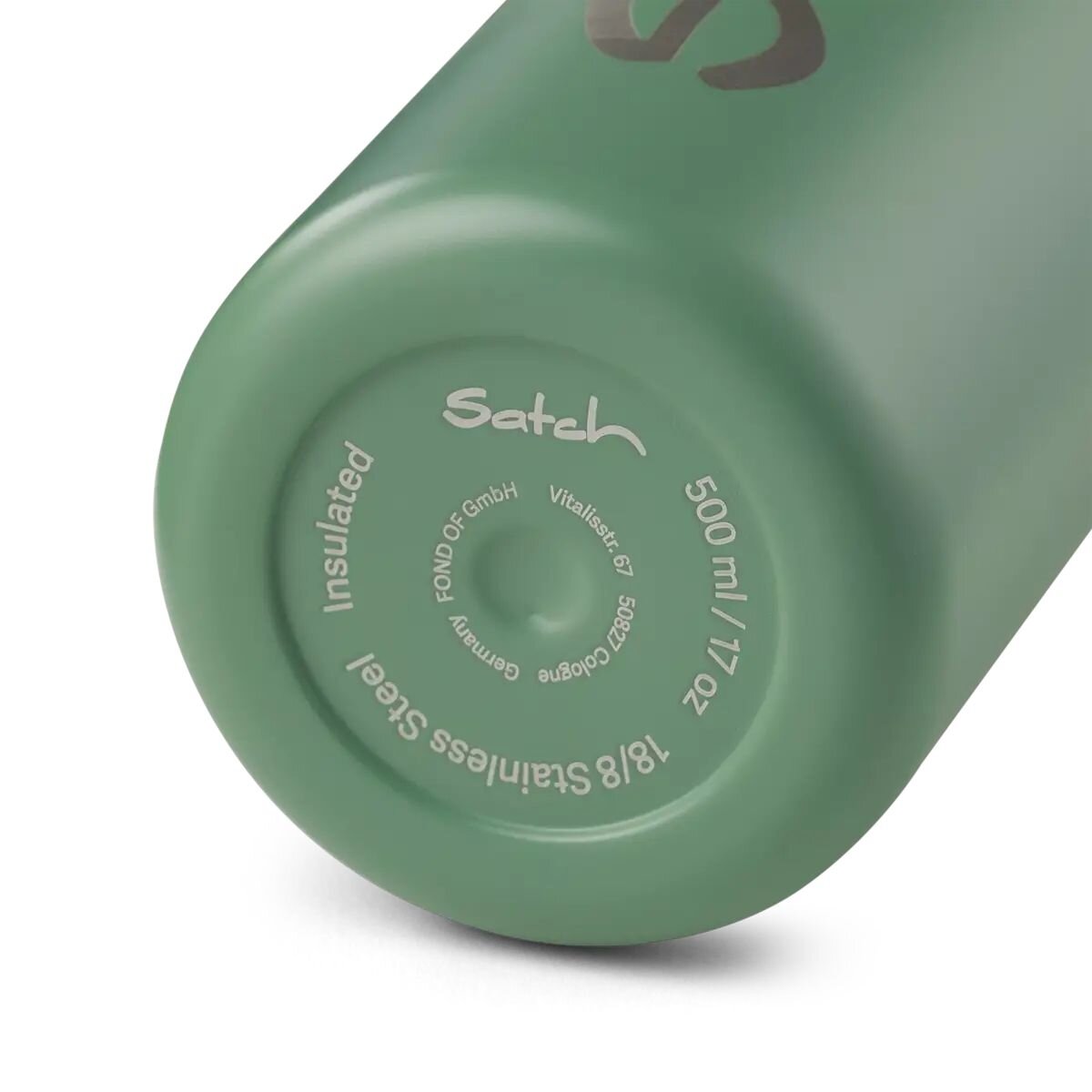 Satch Nordic Jade Green Edelstahl Trinkflasche, 500 ml