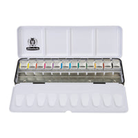 Schmincke Akademie Aquarellfarben Perlmetallic Metallkasten 12x1/2