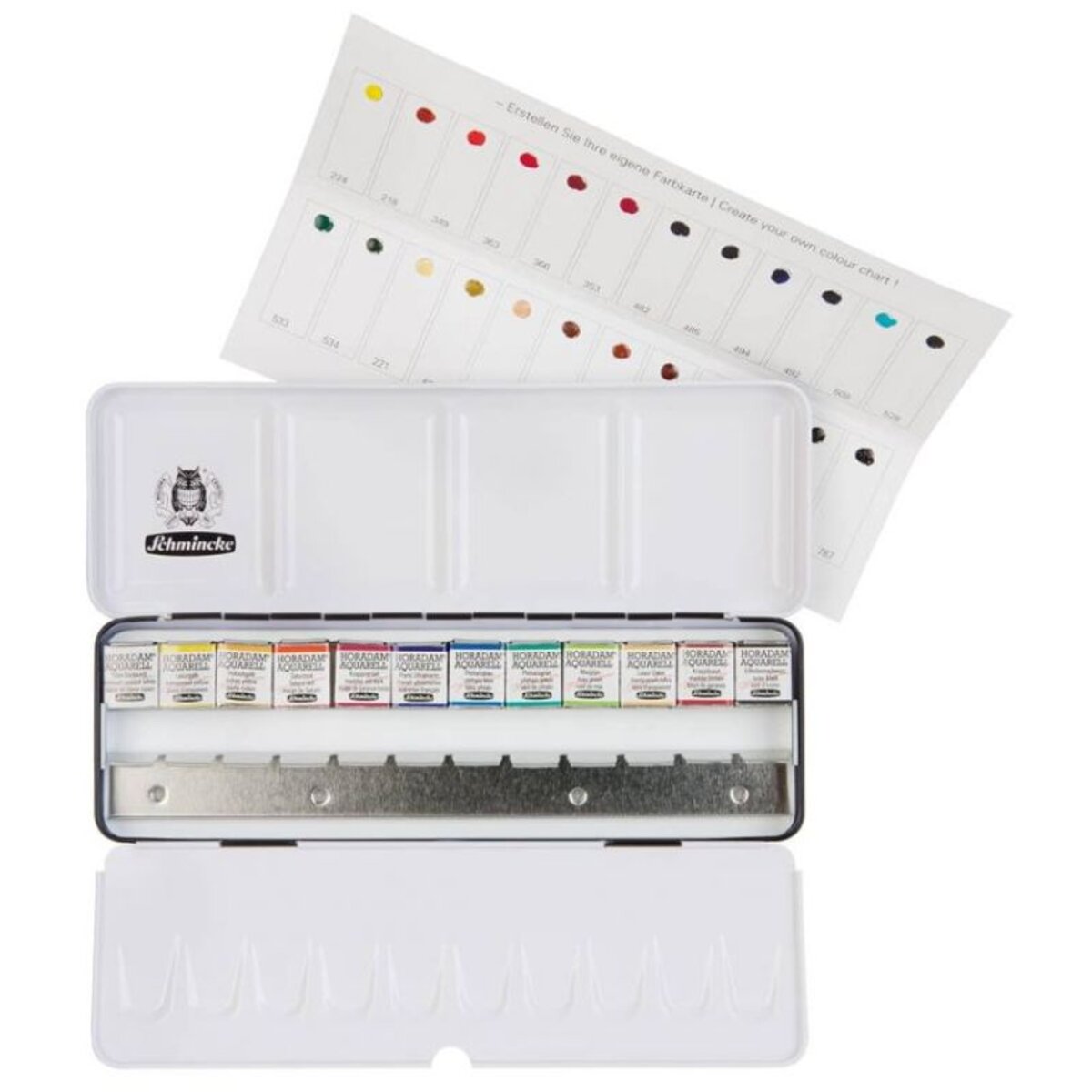 Schmincke Aquarellfarben Horadam 12 1/2 +24 DotCard