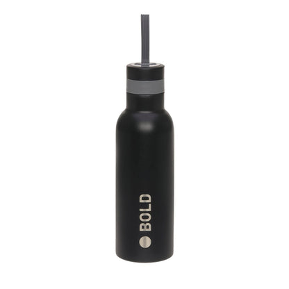 School Bottle Stainless Steel Bold black, 750 ml