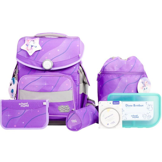 School-Mood Mädchen Schulranzenset Timeless Pro Marie Pegasus, 7-teilig