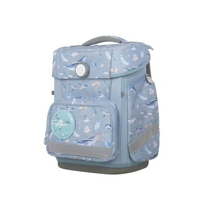 School-Mood Schulranzen-Set Champion Maxx Aqua (Nordic Collection), 7-teilig