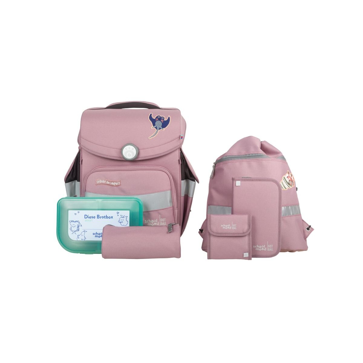 Schulranzenset Timeless Calamary (Got Bag Edition, Ocean Impact Plastic)