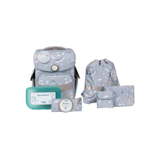 School-Mood Schulranzenset Timeless Air+ Aqua (Nordic Collection)