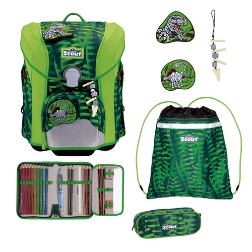 Scout Micro Schulranzen-Set 4-teilig DIN Danger Dino 19 Liter