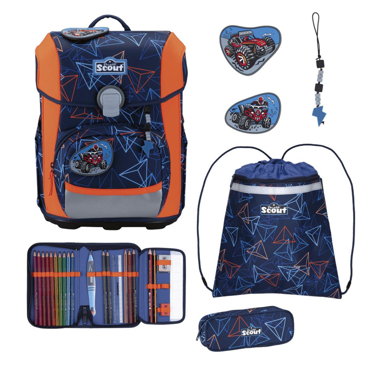 Scout Neo Schulranzen-Set 4tlg. Offroad 21,5 Liter