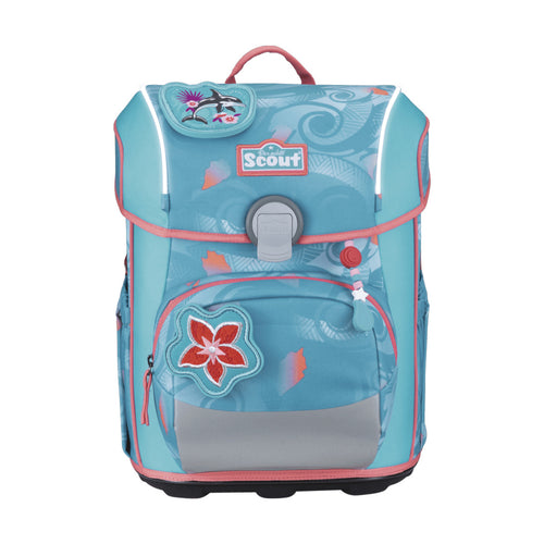 Scout Neo Schulranzen-Set 5-teilig Exklusiv Safety Light Aloha 21,5 Liter