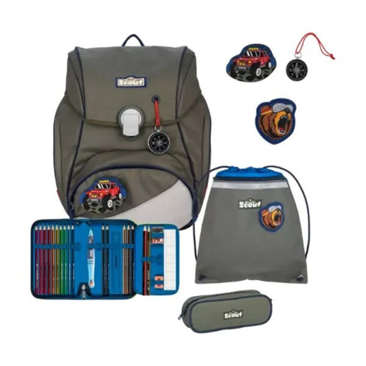 Scout Schulranzen-Set Alpha Adventure, 4-teilig