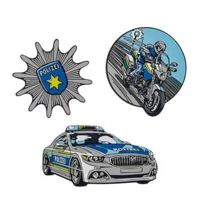 Scout Schulranzen-Set Alpha DIN Blue Police, 4-teilig