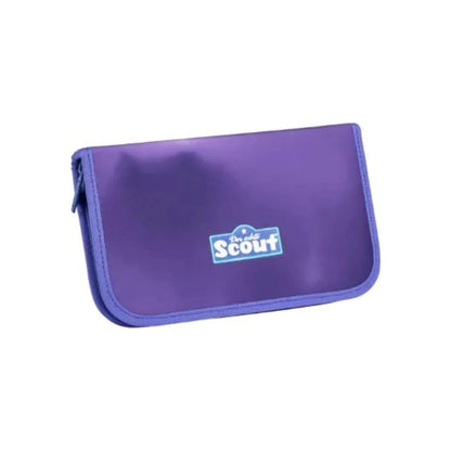 Scout Schulranzen-Set Alpha Exklusiv Superflash Purple Magic, 4-teilig