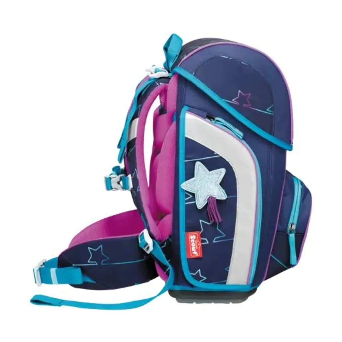 Scout Schulranzen-Set Genius Blue Star, 4-teilig