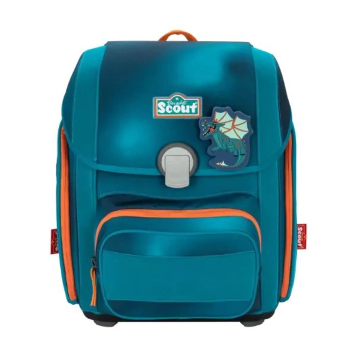 Scout Schulranzen-Set Genius Exklusiv Superflash Seadragon, 4-teilig