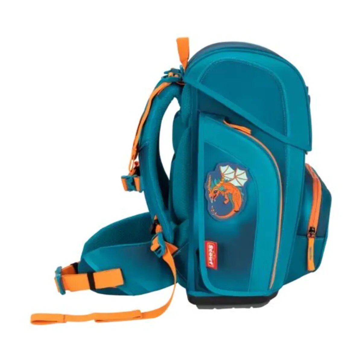 Scout Schulranzen-Set Genius Exklusiv Superflash Seadragon, 4-teilig